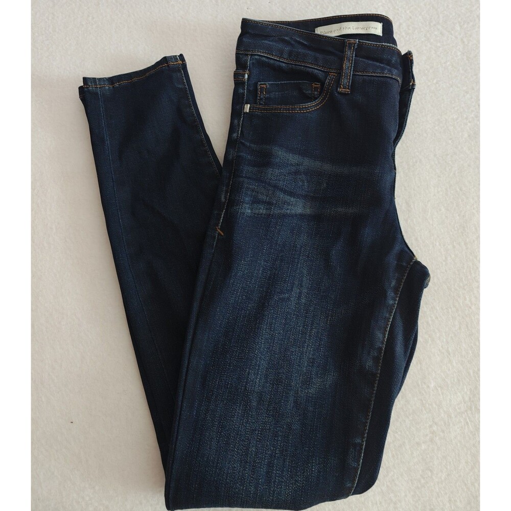 Pilcro And The Letterpress Script Jeans Women’s Size 26 Blue Denim Straight Leg